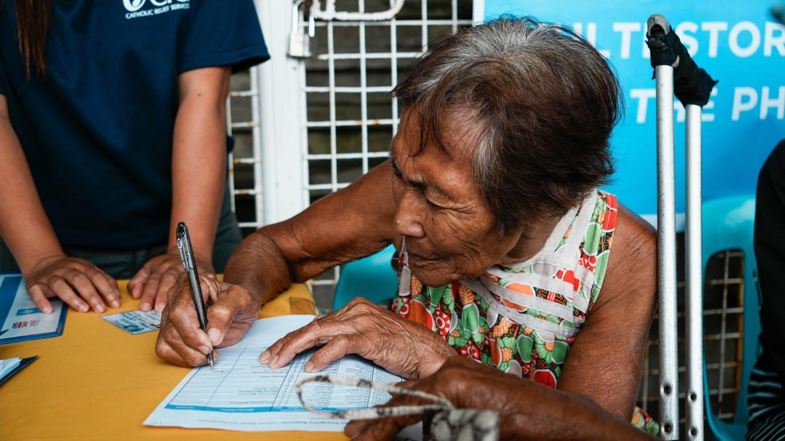 Immediate relief is provided to vulnerable families through emergency cash assistance amid the disaster impact. (Credit: CRS)